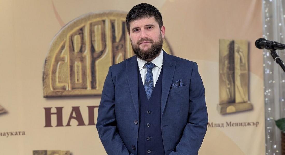 Д-р Антоан Шотаров - предприемач, продуктов мениджър и иновационен консултант с награда Най-добър "Млад мениджър" на 2025 г.