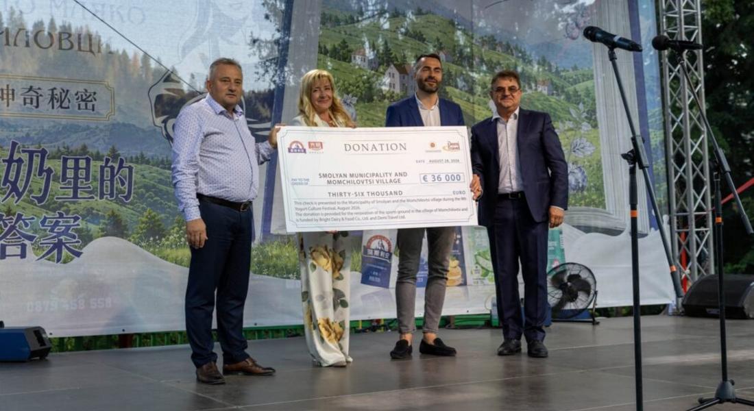 36 000 евро за Момчиловци: Китайска компания инвестира в спортната площадка на селото