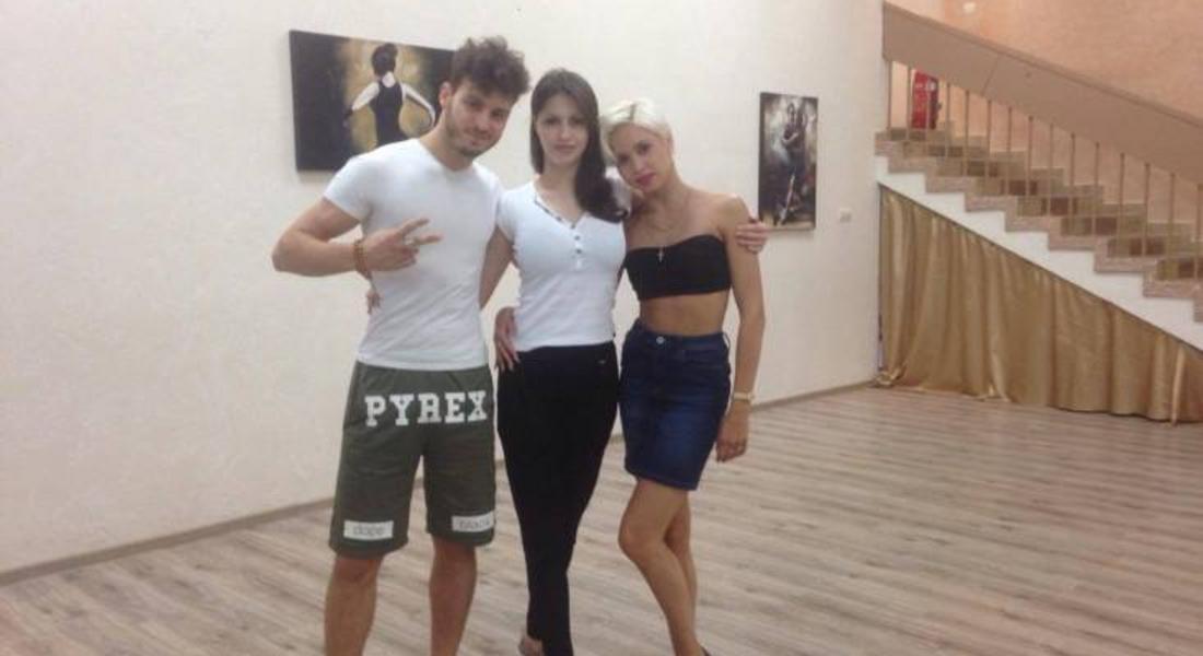 Вицешампионите на Италия  по спортни танци на подготовка в PaulaGeorge Dance Studio