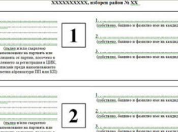 Един метър дълга бюлетината за вота