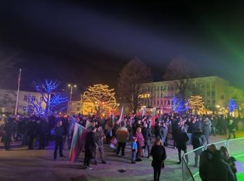Митинг в подкрепа на правителството събра симпатизанти на ДПС – Ново начало в Смолян